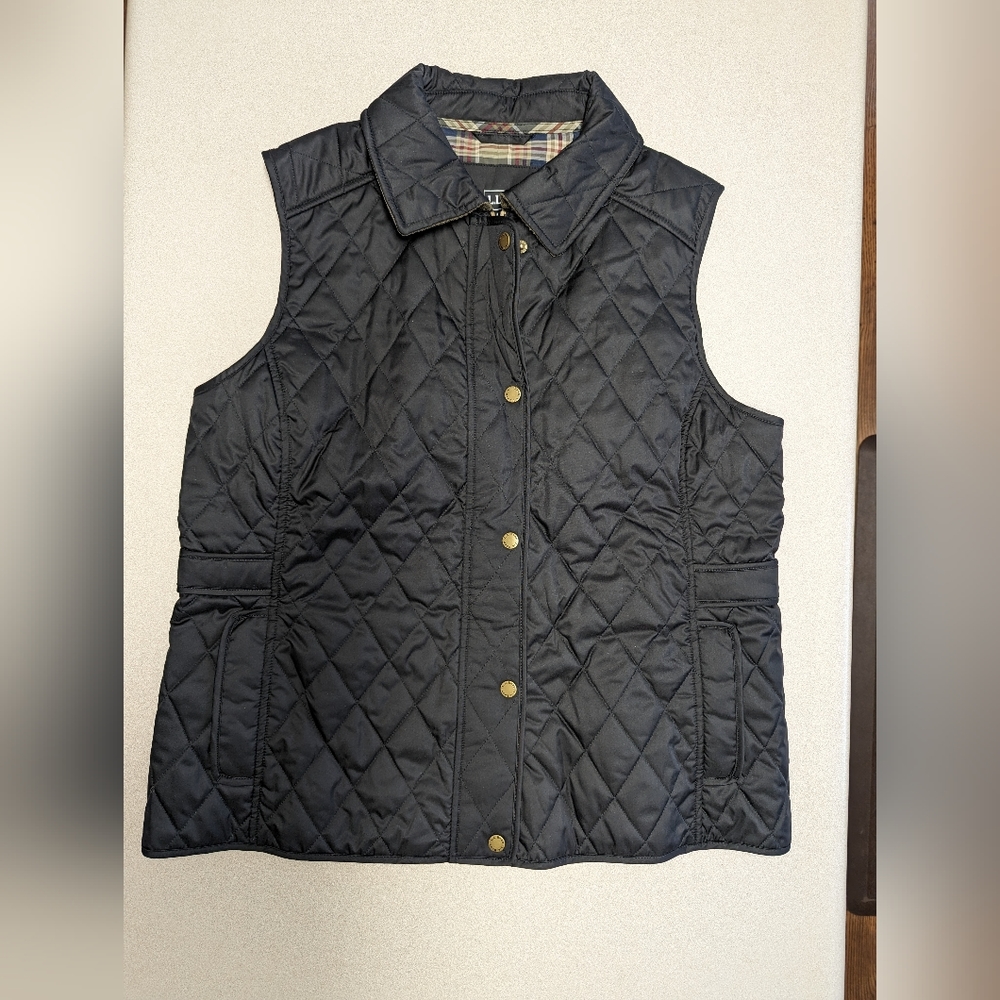 LL Bean Women L Vest -  Black - 284357 - Large